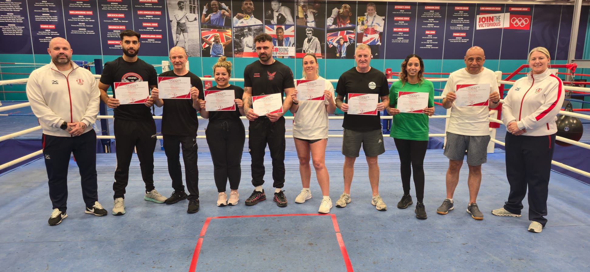 Group of England Boxing coaches with BADST Framework certificates
